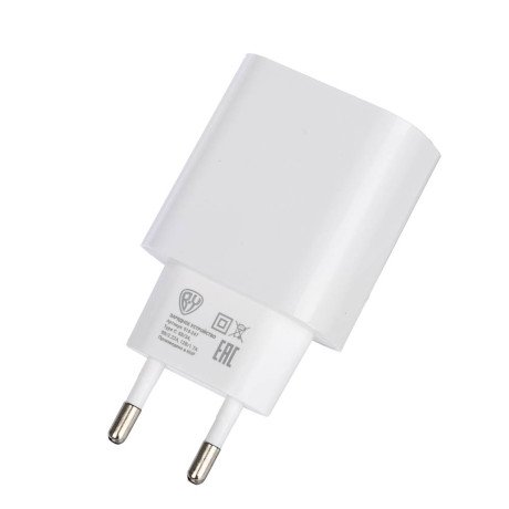 BY Сетевое зарядное устройство Basic 20Вт, USB-C PD,110-240В,50-60Гц, пластик, белый