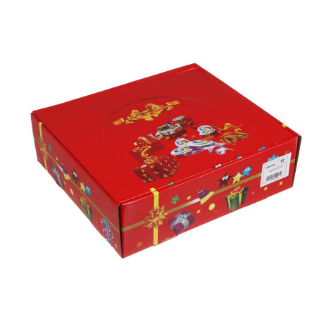 Лента, 6,3 см x 2,7 м, полиэстер, арт.1, микс 12 шт.