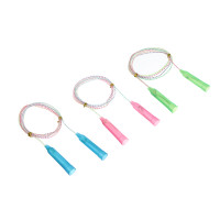 Скакалка радужная тм BY SPORT, 2,3м, d4,3мм, пластик, ПВХ, 3 цвета