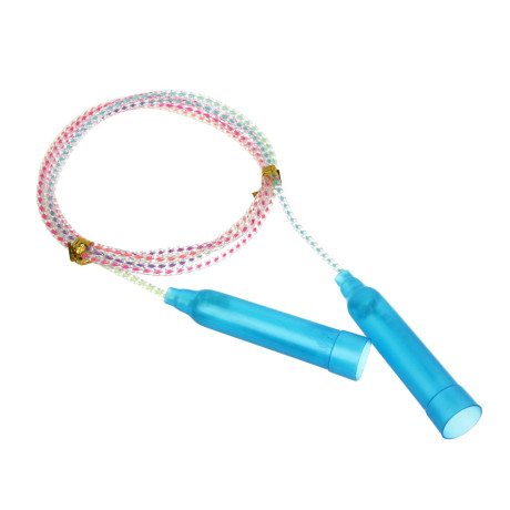 Скакалка радужная тм BY SPORT, 2,3м, d4,3мм, пластик, ПВХ, 3 цвета