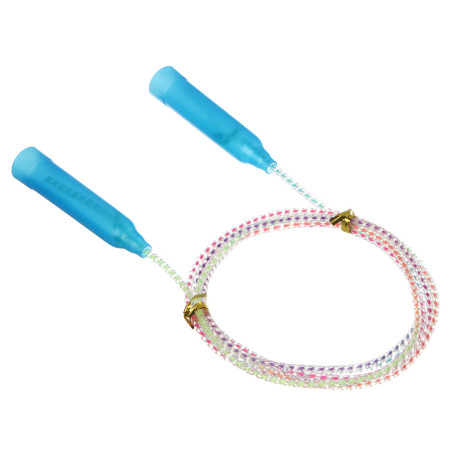 Скакалка радужная тм BY SPORT, 2,3м, d4,3мм, пластик, ПВХ, 3 цвета