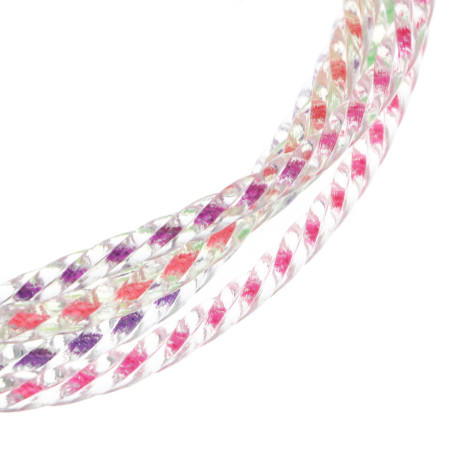 Скакалка радужная тм BY SPORT, 2,3м, d4,3мм, пластик, ПВХ, 3 цвета