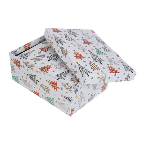 Набор подарочных коробок тм СНОУ БУМ, 3 размера 23x16x9,5см, 21x14x8см, 19x12x6,5см, картон, 3 диз.