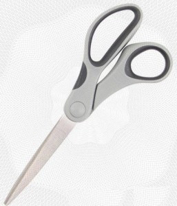 Ножницы Attache 205 мм с пласт. прорезинен.эллипт. ручками, цвет вассорт. 167357