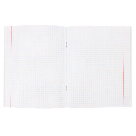 Тетрадь 48л. в клетку, офсет, обл. мел.картон, скрепка, ВД-лак, микс