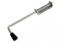 Засов Домарт пружинный110) 330мм мод.2 черный 10)