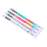 ClipStudio Ручка гелевая &quot;пиши-стирай&quot; синяя, 0,6 мм, 4 дизайна