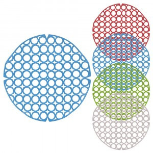 Коврик в раковину, d=28см (кратность 5шт!!!), полимер.материал МГ76-115 Мультидом