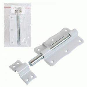 Шпингалет Кунгур ЗТ2-100 белый фигурный Упакованный (30)