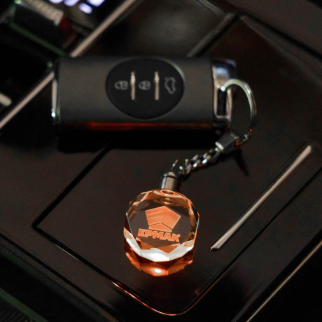 ЕРМАК Брелок с подсветкой, 11 см, стекло