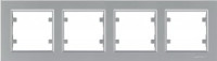 Makel Karea рамка 4 мест. серебро (горизонт.) 56065704