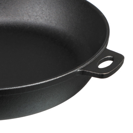 VETTA Сковорода чугун, d26х5,5см, деревянная ручка, индукция