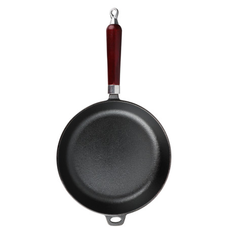 VETTA Сковорода чугун, d26х5,5см, деревянная ручка, индукция