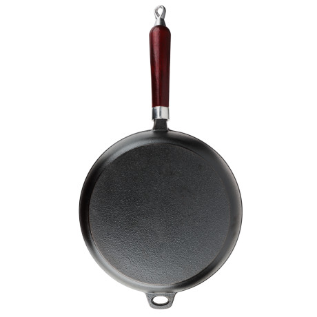 VETTA Сковорода чугун, d26х5,5см, деревянная ручка, индукция