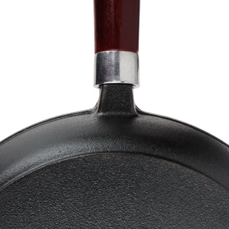 VETTA Сковорода чугун, d26х5,5см, деревянная ручка, индукция