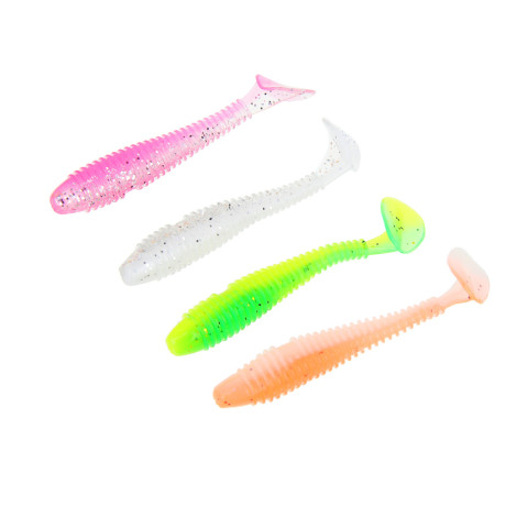 AZOR FISHING Набор силиконовых приманок, с джиг-головками в коробке