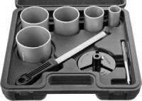 Набор STAYER &quot;PROFI&quot;: Коронки с основанием и центровочным сверлом, напильник, d=33, 53, 67, 73, 83мм