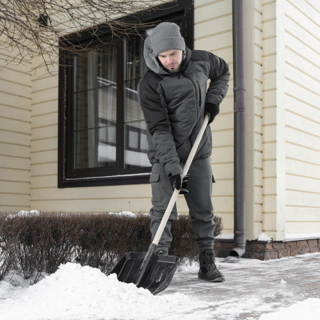 Лопата для уборки снега, полипропилен, 405х410 мм, без черенка