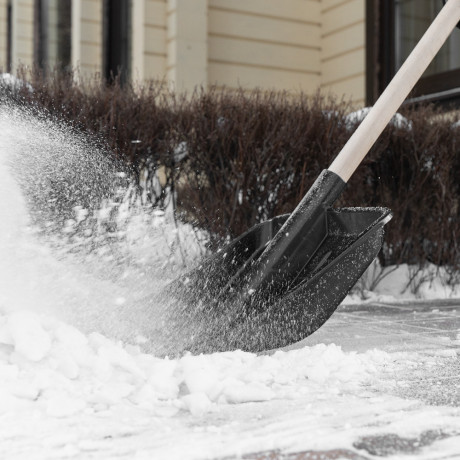 Лопата для уборки снега, полипропилен, 405х410 мм, без черенка