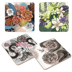 Подставка под горячее Тайны джунглей, 14*14см (кратность 8!!!) береза МТ88-499 Мультидом