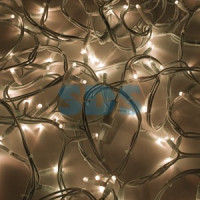 Гирлянда-нить Дюраплей LED 20м, 200 LED, бел.каучук, тепл.бел. без б/п(554196) 315-506 Neon Night