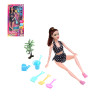 ИГРОЛЕНД Кукла с аксессуарами "На пляж" пластик, 16x5x32.5см, 2 дизайна