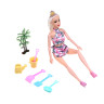 ИГРОЛЕНД Кукла с аксессуарами "На пляж" пластик, 16x5x32.5см, 2 дизайна