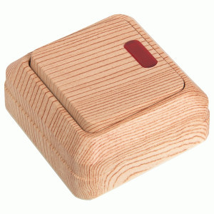 General Альфа выкл. ОУ 1 кл. 10А сосна (бакелит.осн, инд.) 477033