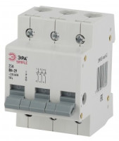 ЭРА SIMPLE Выключатель нагрузки (мини-рубильник) ВН-29 3P 25А -mod-64 3357