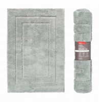 Коврик д/ванной 60*90см, микрофибра h ворса=1,8см, серый, ЭЙВИНД, 75492 Master House