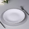 MILLIMI Бьянко Плюс Тарелка подстановочная, опаловое стекло, 24см
