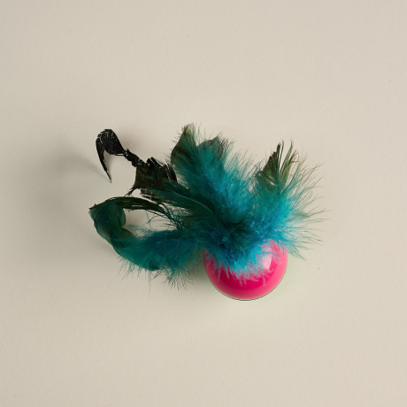 VETTA Игрушка для домашних животных, пластмасса, перья, 5,5х8 см