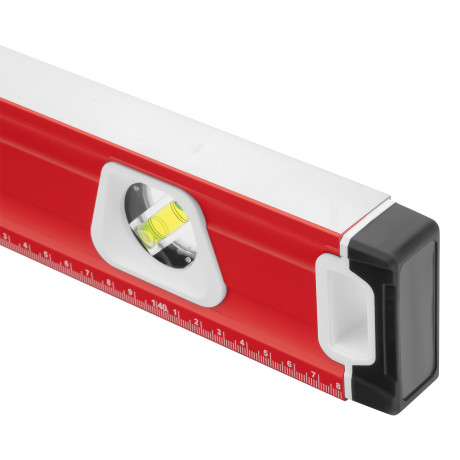 Уровень алюминиевый, магнит, фрезерованный, 3 глазка (1 зеркальный) двухкомпонентные рукоятки, 2000 мм Matrix