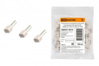 TDM наконечник-гильза штыревой втулочный изол. НШВИ(2) F-14 10х14 мм (уп. 100 шт., цена за ГУ) (4!)