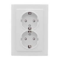 EKF Минск роз. СУ 2 мест. бел. 16А (земля, шторки) ERR16-128-100