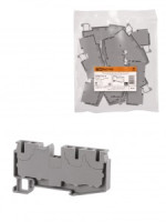 TDM Зажим клеммн. безвинтовой ЗКБ 3 вывода 6 мм2 40А серый (Ph-C PT 6-TWIN) SQ0822-0173