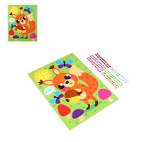 ХОББИХИТ Аппликация из страз "Микс", бумага, пластик,19х26см, 12 дизайнов