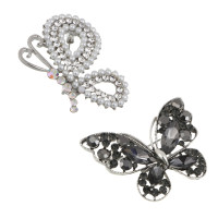 Брошь бабочка, сплав, 2 дизайна, БЖ25-21