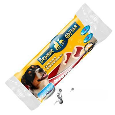 Верные друзья Косточка жевательная Medium для собак средних пород 2 штуки 120/125г х36