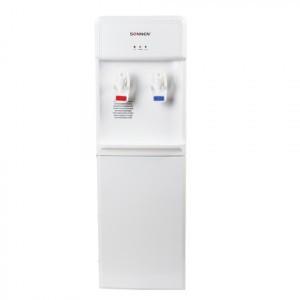 Кулер для воды SONNEN FS-01, напольный, нагрев/электронное охлаждение, 2 крана, белый, 452419