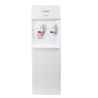 Кулер для воды SONNEN FS-01, напольный, нагрев/электронное охлаждение, 2 крана, белый, 452419