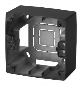 ЭРА 12 коробка-переходник ОУ для накл. монтажа 1 пост. роз. антрацит 12-6101-05 5141