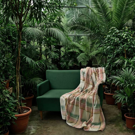 PROVANCE Ботаника Плед клетка 195х150см, 100% полиэстер, 2 дизайна