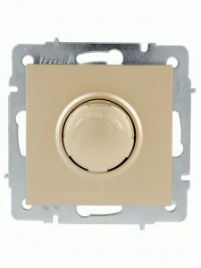 Lezard VESNA мех. диммер СУ 1 кл. 16А (35вт) для LED ламп (корп. ABS) золото 742-3688-163