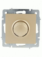 Lezard VESNA мех. диммер СУ 1 кл. 16А (35вт) для LED ламп (корп. ABS) золото 742-3688-163