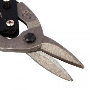 ЕРМАК Ножницы по металлу 250 мм, двухкомпонентная рукоятка, прямой