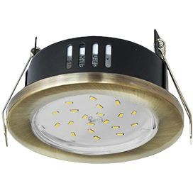 Ecola GX53-H9 св-к  IP65 Черненая бронза 98x55 FN5365ECB (10!)