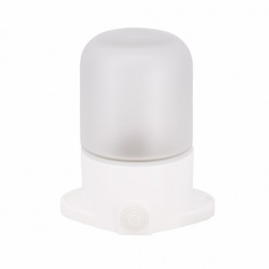 LEEK св-к влагозащ E27 60W белый IP65 поликарбонат 118x87x137 БАНЯ/САУНА 150° ЖКХ ODL LE061100-0042