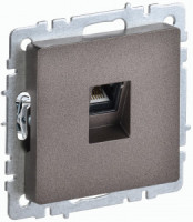 IEK BRITE мех. роз. СУ комп. RJ45 кат.5E РК10-БрТБ темная бронза BR-K10-1-K45