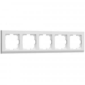 Werkel рамка СУ 5 мест. Stark (белый)  (WL04-Frame-05-white a030811)W0051801 a050911